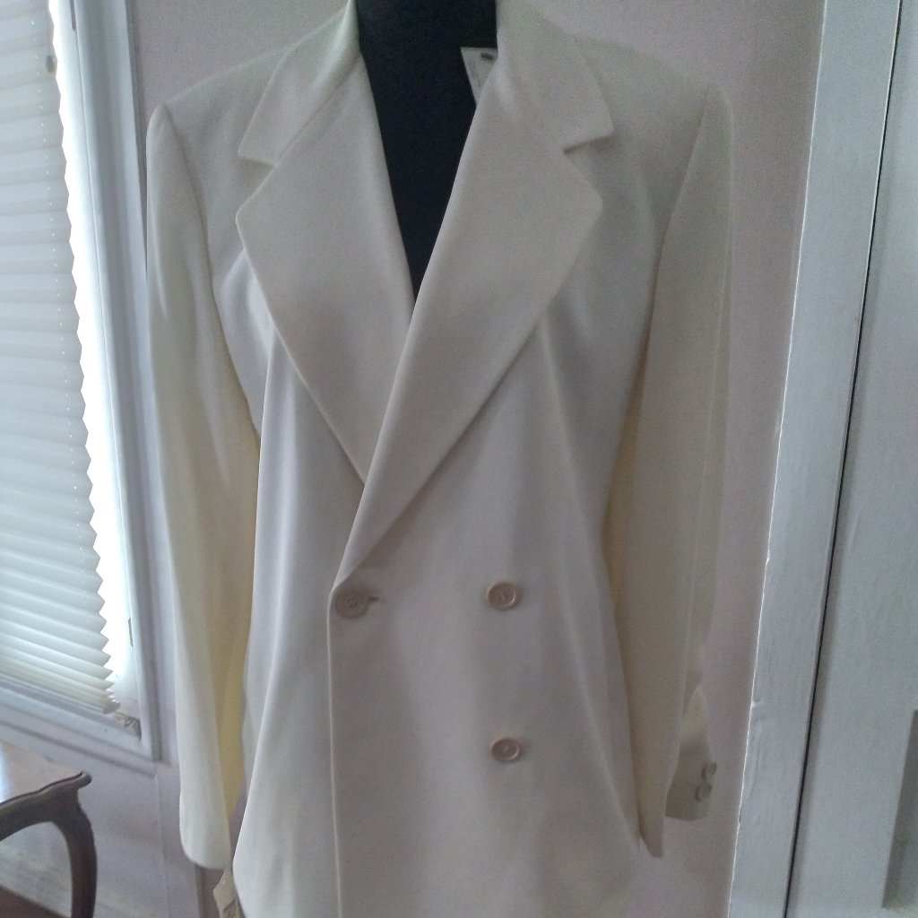 Ellen Tracy Vinttage Cream Blazer | Size 14